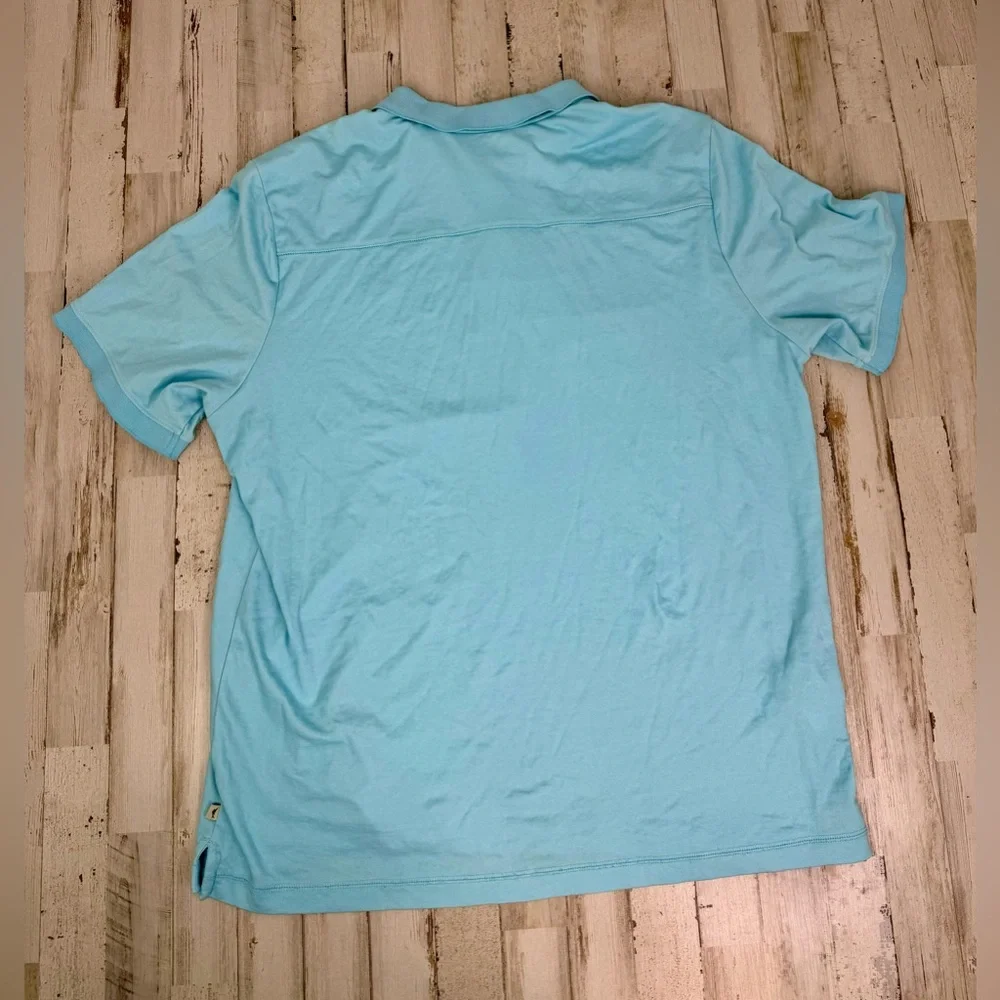 Tommy Bahama Polo Shirt Mens XL Blue Performance Golf Logo Stretch - Picture 8 of 10